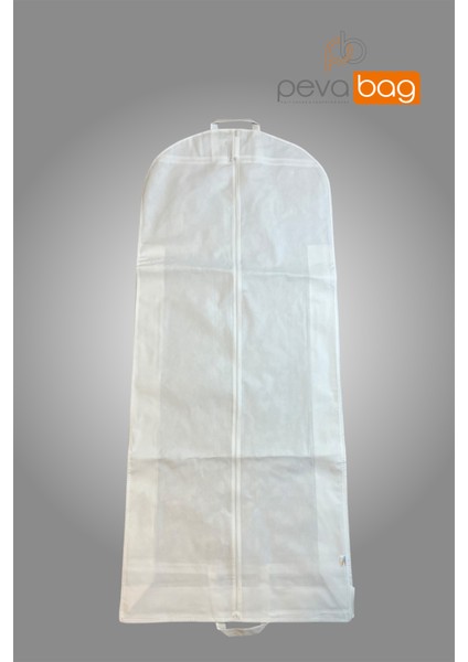 2 Parça (2 Adet ) Pevabag Gelinlik ve Abiye Kılıfı (Gamboç) / 70*180+20CM 80 gr Beyaz Kumaş Beyaz fiyatları