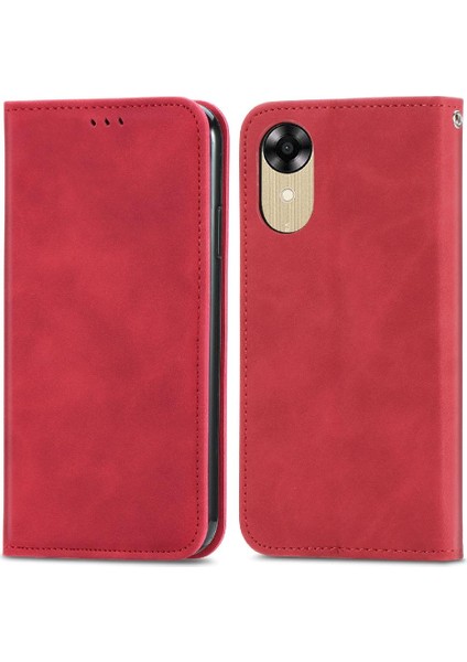 Oppo A17K Deri Kılıf Fermuar Kordon Basit Iş Cüzdan Için Kılıf (Yurt Dışından) indirimleri