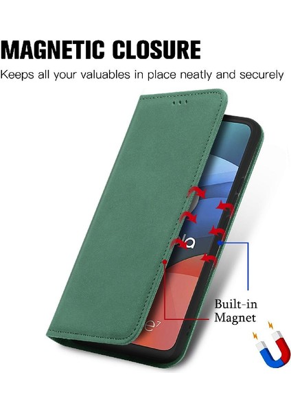 Moto E7 Fermuar Basit Iş Kordon Cüzdan Deri Çanta Için Kılıf (Yurt Dışından) modelleri