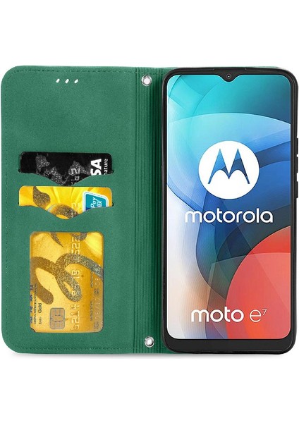 Moto E7 Fermuar Basit Iş Kordon Cüzdan Deri Çanta Için Kılıf (Yurt Dışından) fırsatları