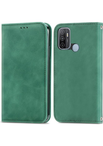 Oppo A53 Için Basit Iş Kordon Cüzdan Kılıf Fermuar (Yurt Dışından)