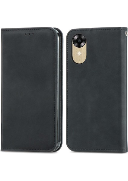 Oppo A17K Deri Kılıf Fermuar Kordon Basit Iş Cüzdan Için Kılıf (Yurt Dışından) indirimleri