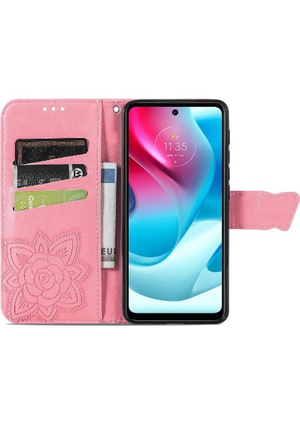 Moto G60S Cüzdan Kanat Iş Çok Renkli Kelebek Için Kılıf (Yurt Dışından) modelleri