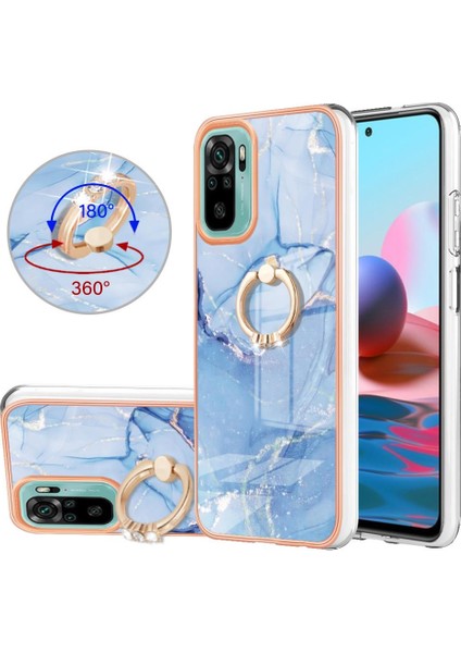 Xiaomi Redmi Not 10 4g Tampon Mermer Darbeye Tpu Silikon Kılıf (Yurt Dışından)