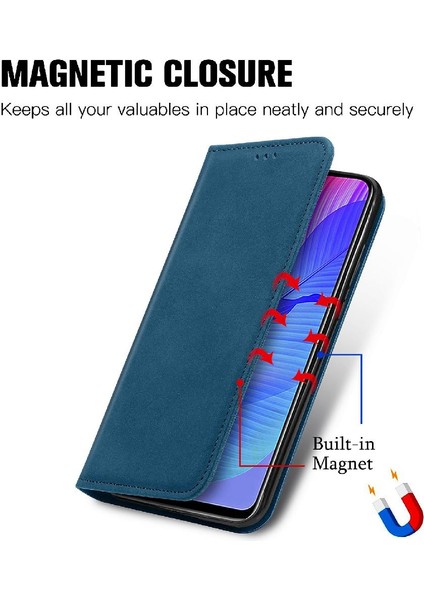 Huawei Y8P Darbeye Kapak Kapak Basit Iş Cüzdan Deri (Yurt Dışından)