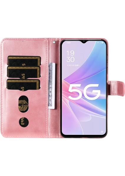Ile Uyumlu Oppo A58 5g Moda Fermuar Çevirme Deri Telefon Kılıfı Kart Tutuculu Manyetik Cüzdan Telefon Kılıfı (Yurt Dışından) indirimleri