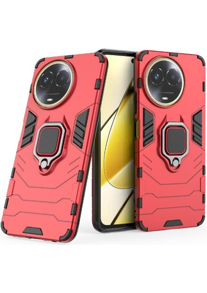 Realme 11 5g 360 &deg; Dönen Halka Askeri Damla Koruma Kickstand Için Kılıf (Yurt Dışından)