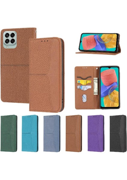 Samsung Galaxy M33 5g Flip Folio Kitap El Cüzdan Kredi Kartı Pu (Yurt Dışından)