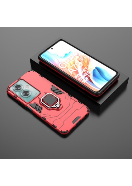 Oppo A79 5g Için Kılıf 360 &deg; Dönen Halka Kickstand Darbeye Kapak Askeri (Yurt Dışından) modelleri
