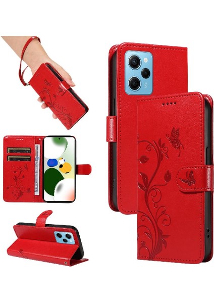 El Kayışı ve Kart Yuvası Cüzdan Telefon ile Xiaomi Poco X5 Pro 5g Için Kılıf (Yurt Dışından)