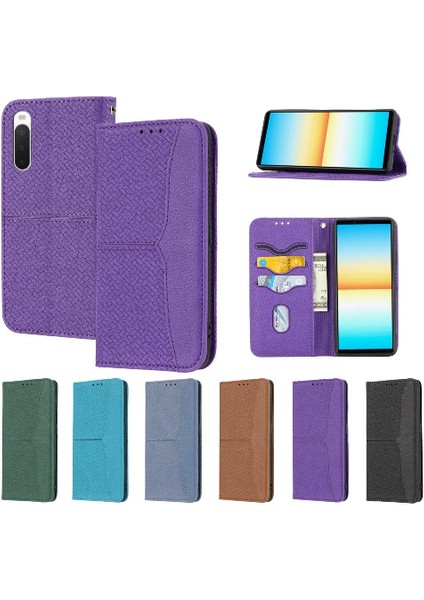 Sony Xperia 10 Iv Kredi Kartı Tutucu Için Kılıf El Cüzdan Flip Folio Kitap (Yurt Dışından)