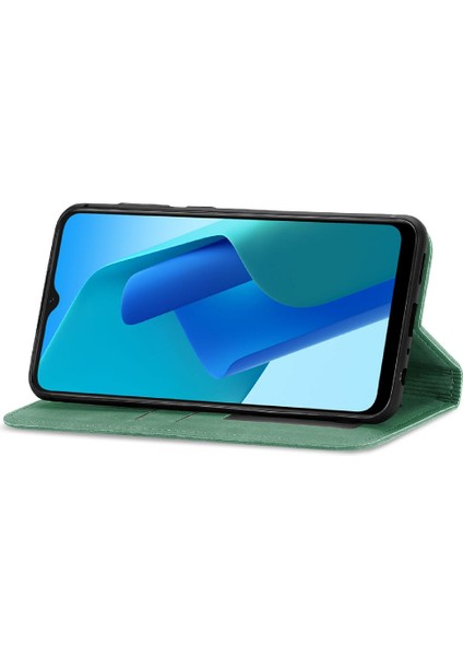 Oppo A16K Basit Iş Cüzdan Deri Kılıf Kordon Fermuar Için Kılıf (Yurt Dışından) modelleri