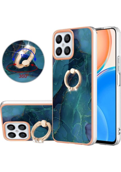 Onur X8 4g Tampon Için Kılıf 360 &deg; Dönebilir Halka Mermer Darbeye Tpu (Yurt Dışından)