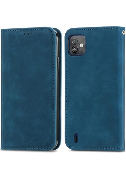 Wiko Y82 Cüzdan Basit Iş Deri Kılıf Fermuar Kordon Için Kılıf (Yurt Dışından) indirimleri