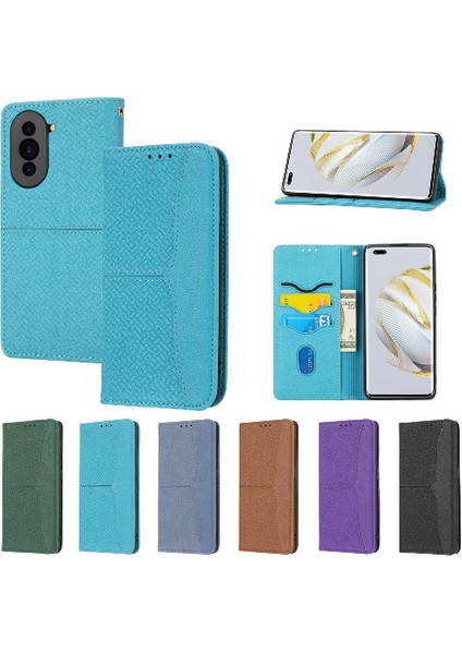 Huawei Nova 10 Pro Için Kılıf El Cüzdan Pu Deri Kapak Flip Folio Kitap (Yurt Dışından)