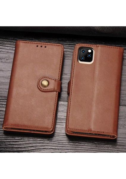 IPhone 11 Için Kılıf Pro Max Zarif Iş Cüzdan Fonksiyonu Deri (Yurt Dışından)
