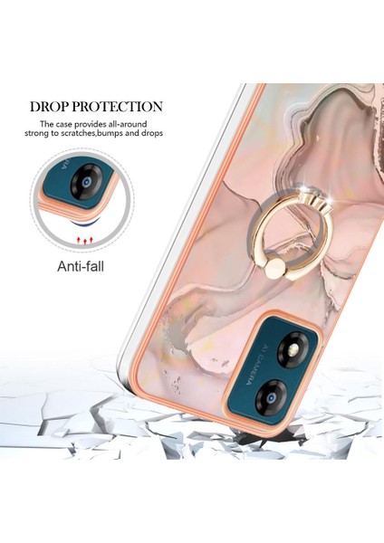 Motorola Moto E13 Tampon Mermer Darbeye Dayanıklı Tpu Silikon 360 &deg; Halka (Yurt Dışından) fırsatları