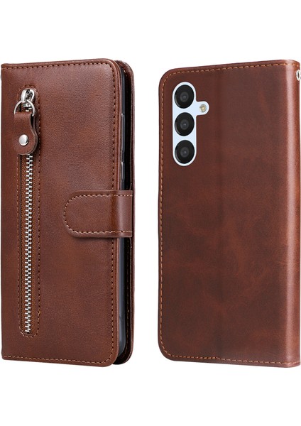 Ile Uyumlu Samsung Galaxy A34 5g Moda Fermuar Çevirme Deri Telefon Kılıfı Kart Tutuculu Manyetik Cüzdan Telefon Kılıfı (Yurt Dışından) fırsatları