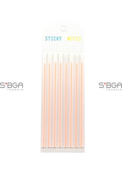 Ince Uzun Şerit Şeffaf Renkli Postit Post-It Post It. Kitap Ayracı Ayraç Postit Sticker 160 Yaprak