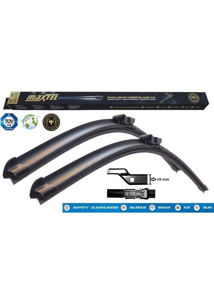 Silecek Süpürgesi Astra J (09-) Astra K (15-) Cascada (13-) Muz Tipi 27"+25" 675MM+625MM