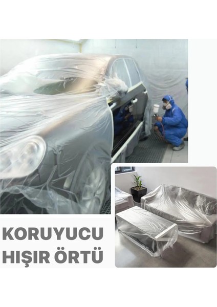 Boya Örtüsü 30M2 Şeffaf Ince Hışır Koruma Örtüsü