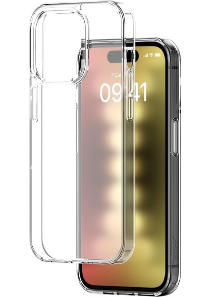 Pirok Store iPhone 15 / 15 Pro / 15 Pro Max Uyumlu Şeffaf Kılıf