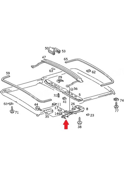Mercedes Benz W126 C126 W461 W463 Sunroof Kaldırma Ayağı Sacı (Sağ + Sol Set) modelleri