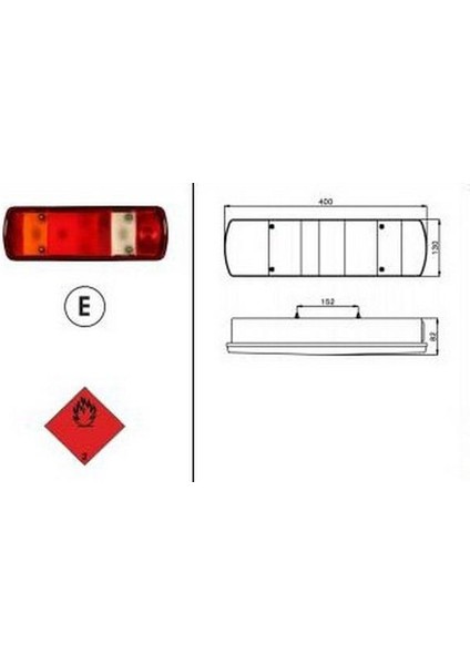 Mx-2 Stop Küçük Sinyallı Stop Lambası Sol