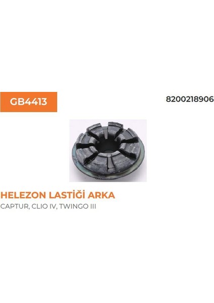 Helezon Lastiği Üst Arka Clıo Iv Captur