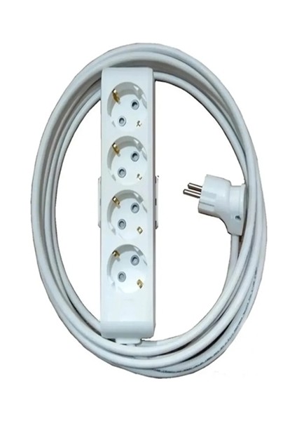Multi-let 4'lü 9 Metre Topraklı Çocuk Korumalı Kablolu Grup Priz