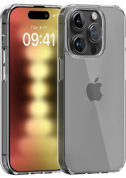 Pirok Store iPhone 15 / 15 Pro / 15 Pro Max Uyumlu Şeffaf Kılıf