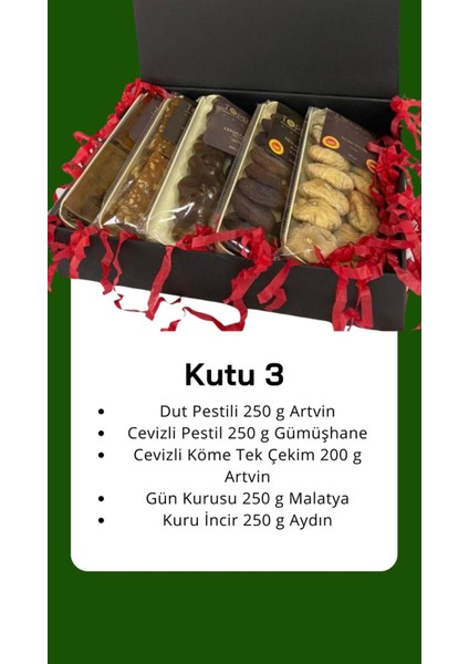 Toprak Doğal Kuru Meyve Pestil Kutusu 3