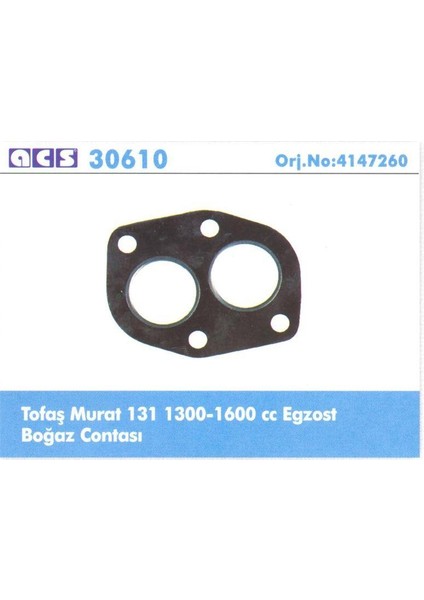 Egzoz Bogaz Contası Dks Slx Tempra Tıpo 1.6