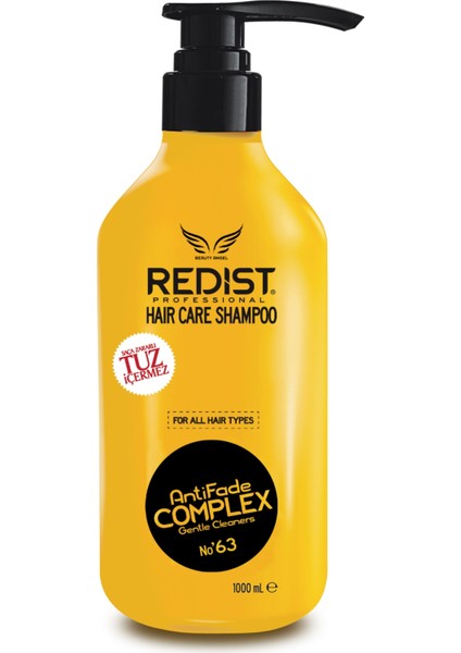 Haircare Shampoo 1000 Ml Şampuan Tuz Içermez, , Tüm Saçlar Için Uygun