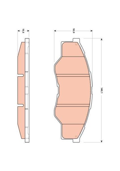 Dısk Balata Toyota Hı-Lux 2.5-4d 2006- On GDB3500