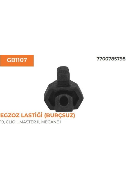 Egzoz Lastiği Burcsuz R19 Megane I Kangoo