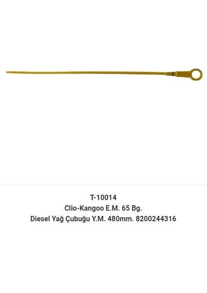 Motor Yağ Çubuğu 480 mm Clıo Kangoo 65 Bg