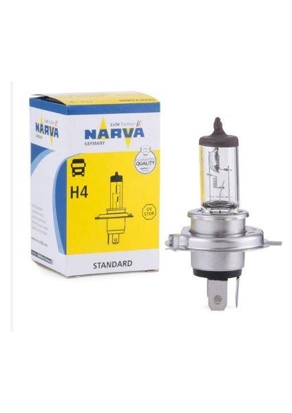 24V H4 75 70W P43T Tırnaklı Ampül Halogen 64196