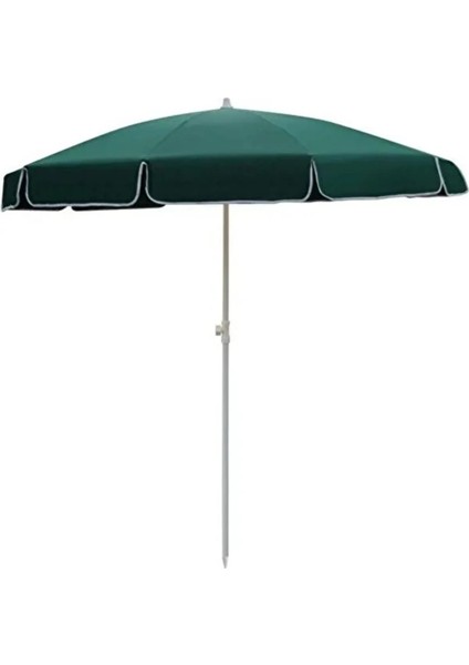 Yeşil Renk 200 cm Şemsiye 10 Telli 2 Metre Şemsiye- Şemsiye Kazığı