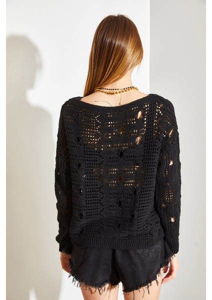 Mevsimlik Ajurlu Triko Kazak fiyatları