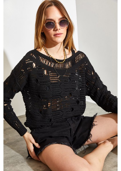 Mevsimlik Ajurlu Triko Kazak modelleri