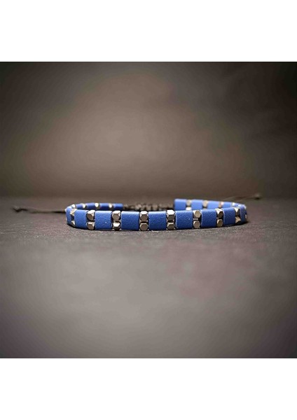 Hematit Makrome Örgü Doğal Taş Bileklik -1 fiyatları