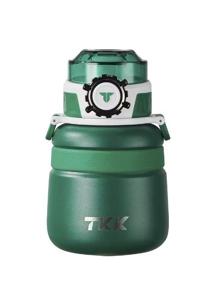 Tkk 600ML Pipetli/pipetsiz Kullanım Askılı Paslanmaz Çelik Termos Matara (The Hulk)