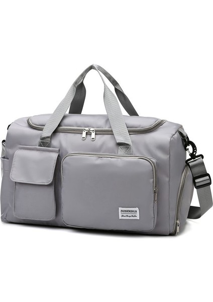 Büyük Kapasiteli Islak ve Kuru Ayrılmış Seyahat Çantası Bağımsız Ayakkabı Deposu Spor Çantası (Yurt Dışından)