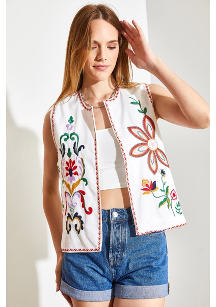 Nakis Islemeli Astarli Yelek modelleri