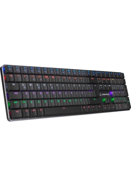 Granıte Pro Siyah/gri Low Profile Blue Swıtch Q Rainbow Mekanik Gaming Oyuncu Klavye indirimleri