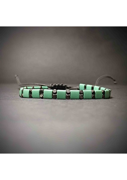 Hematit Makrome Örgü Doğal Taş Bileklik -6 fiyatları