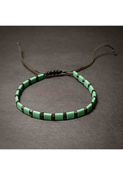 Hematit Makrome Örgü Doğal Taş Bileklik -6 modelleri