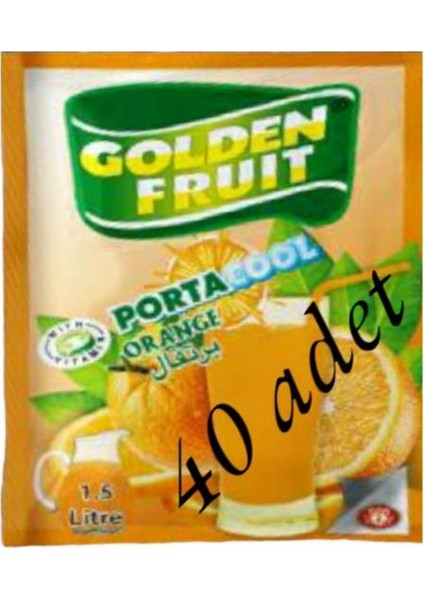 Golden Fruıt Portakal Aromalı Içecek Tozu 40 Adet x 9gr Bardak Hediyeli
