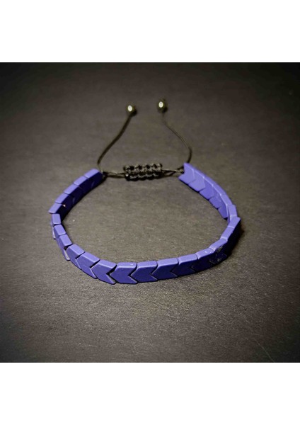 Hematit Makrome Örgü Doğal Taş Bileklik -8 modelleri